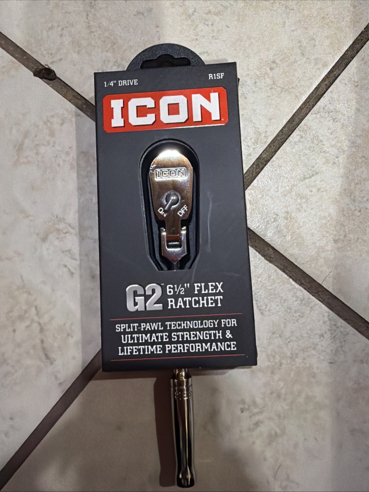 ICON R1SF G2 1/4″ Drive 6 1/2″ Flex Ratchet NEW FREE SHIPPING📦