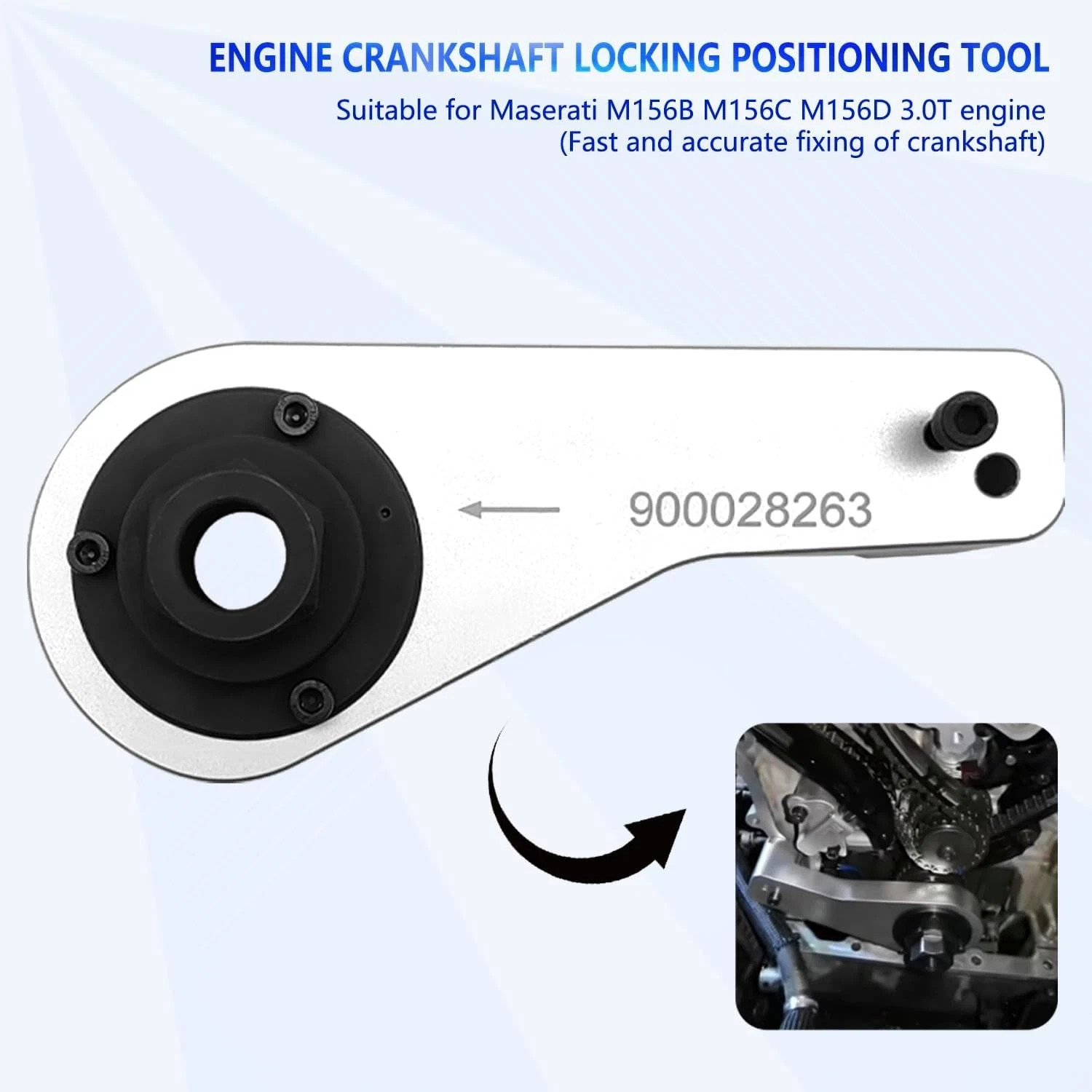 ZKTOOL Engine Timing Tool for Maserati 3.0T M156C Engine 900028263 900028363