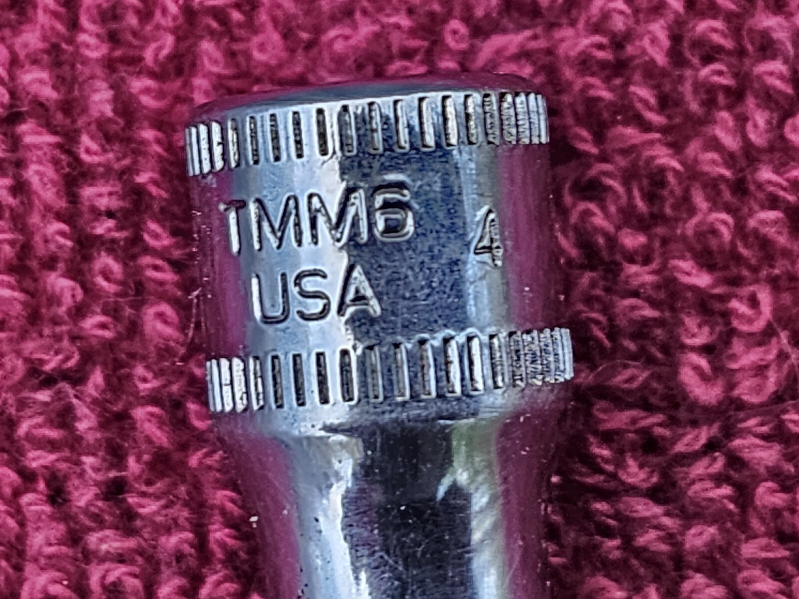 Snap-on 1/4″ Drive 6mm METRIC 6pt Shallow Chrome Socket TMM6 1994