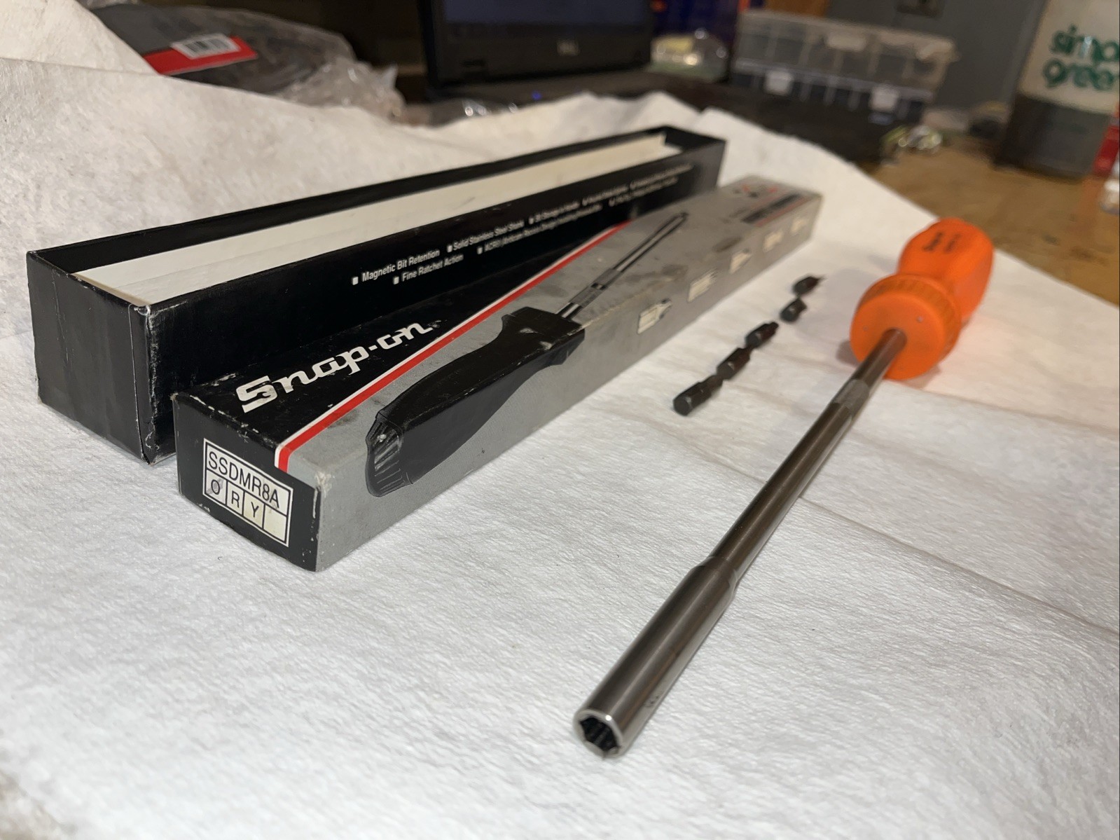 Snap On SSDMR8A Screwdriver New In Box 5 Bits