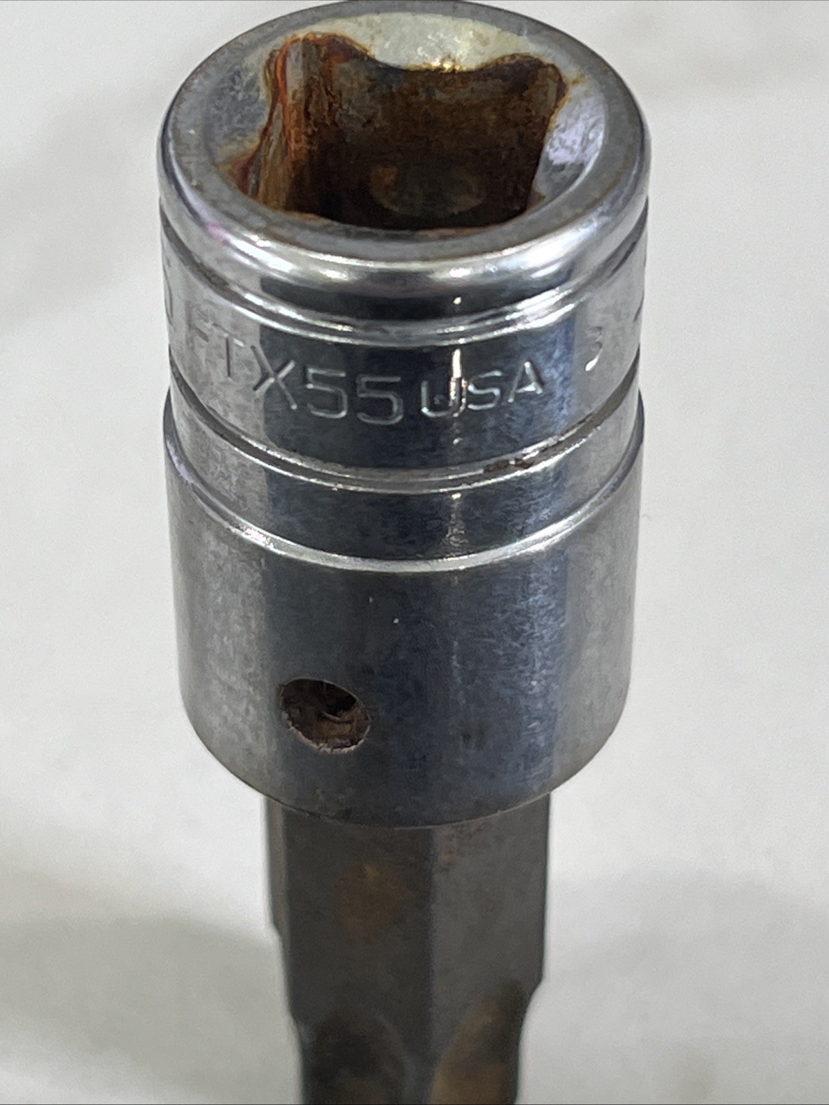 Snap On 3/8″ Drive T55 Torx Bit Socket # FTX55 MADE IN THE USA