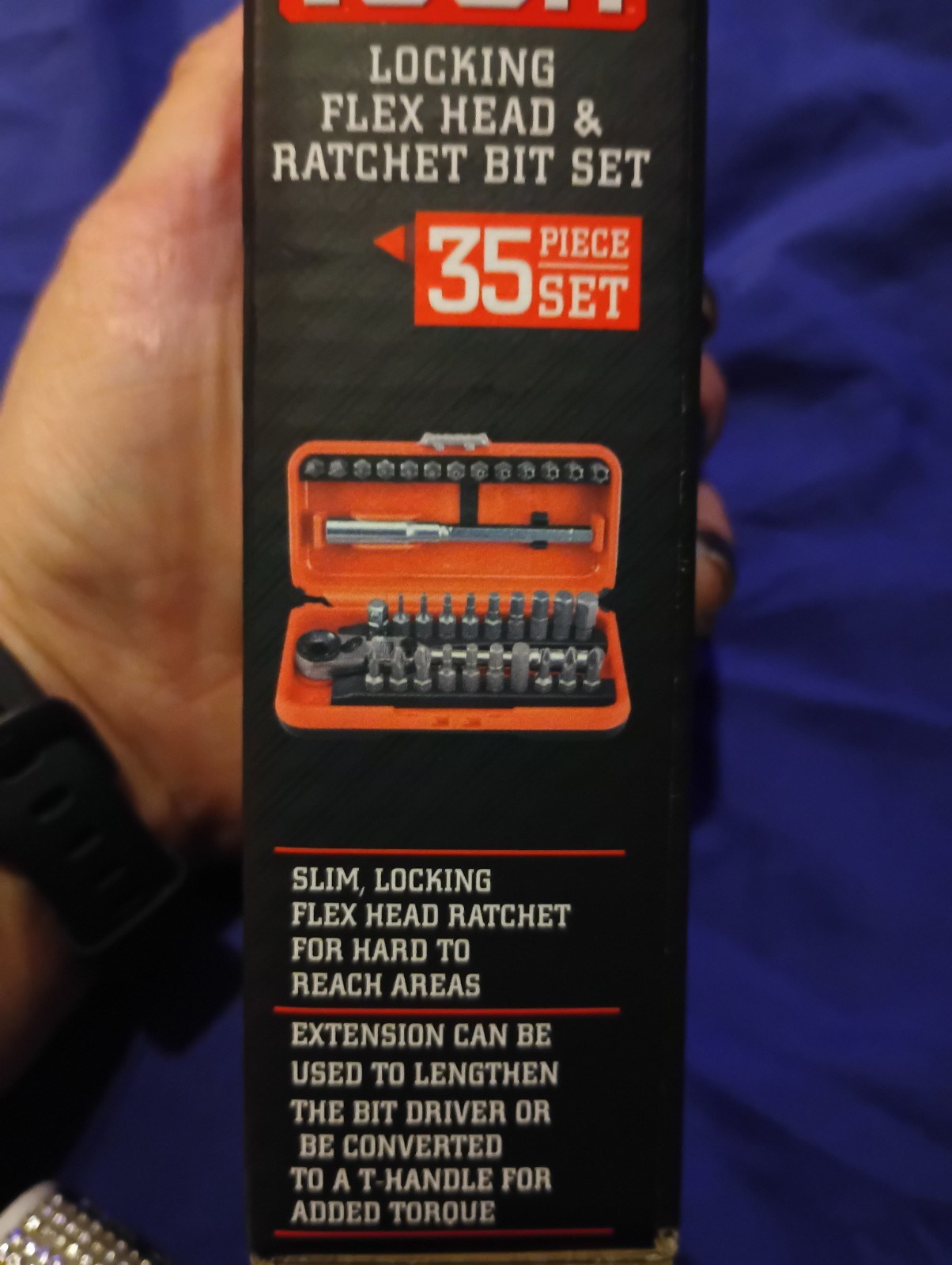 ICON RXFT-35 Locking Flex Head Ratchet and Bit Set 35 Piece NEW