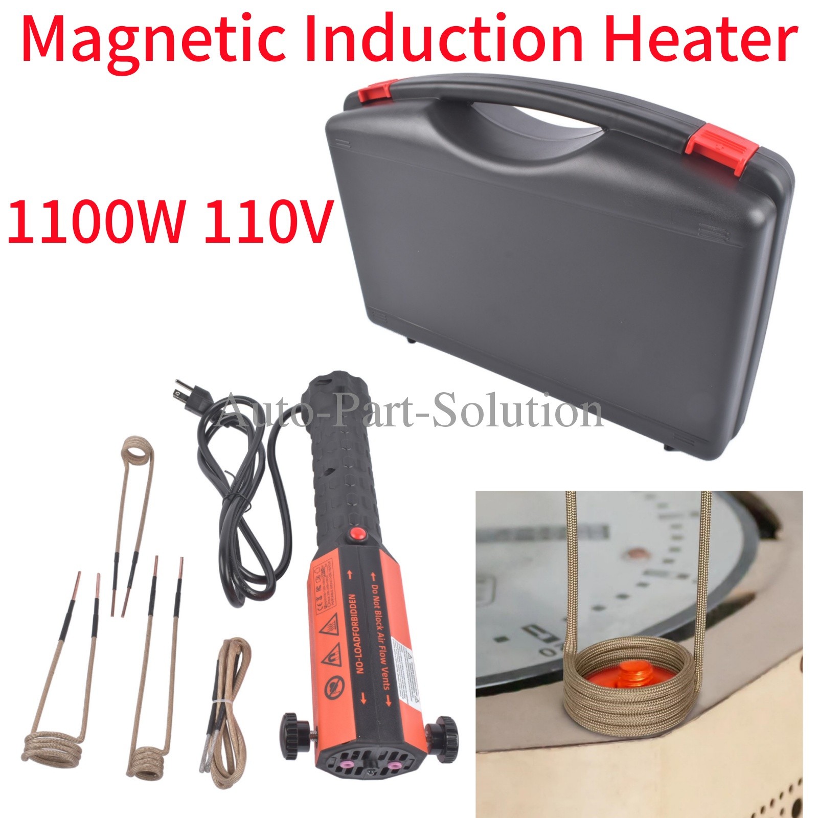 Induction Heater Bolt Removal Magnetic Kit Rusty Screw Removing 1100W 110V NEW