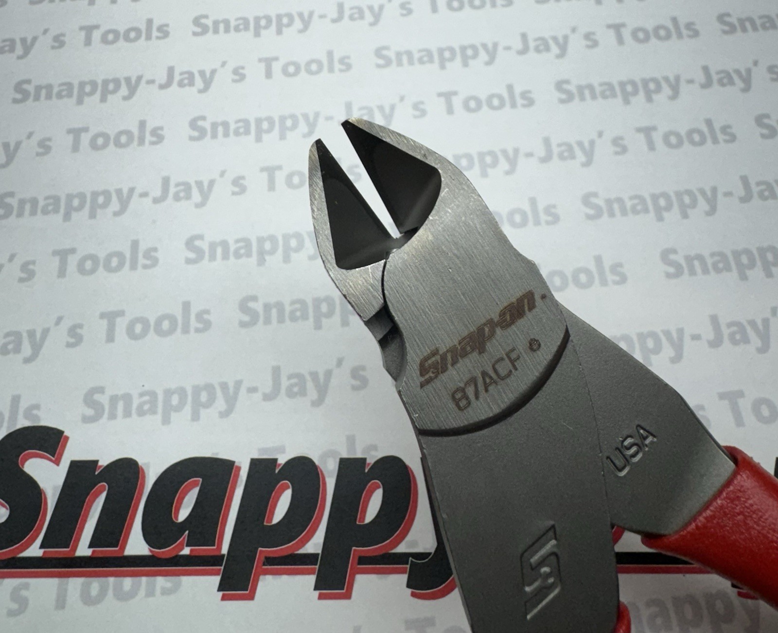 Snap-on Tools USA NEW RED 7” Soft Grip VECTOR EDGE Diagonal Cutter Pliers 87ACF