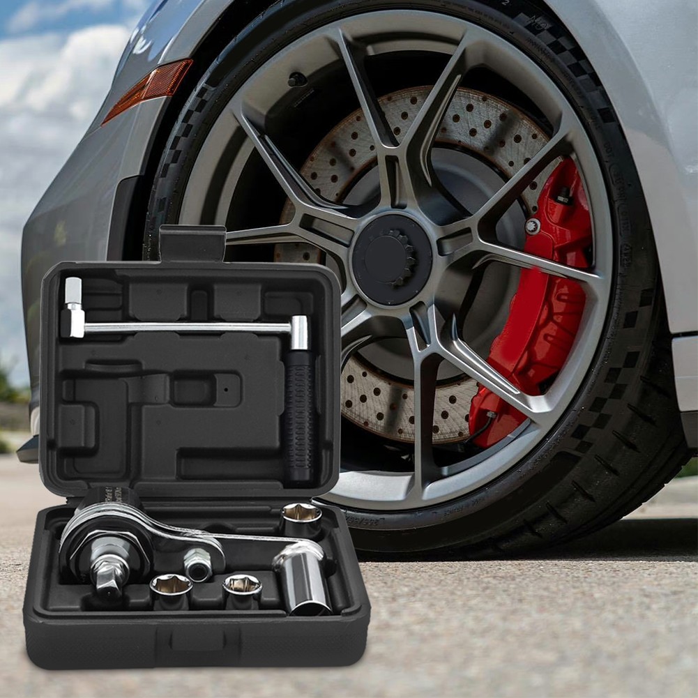 Lug Nut Remover with 17mm/19mm/21mm Sockets Wrench Booster Tire Nut Remover