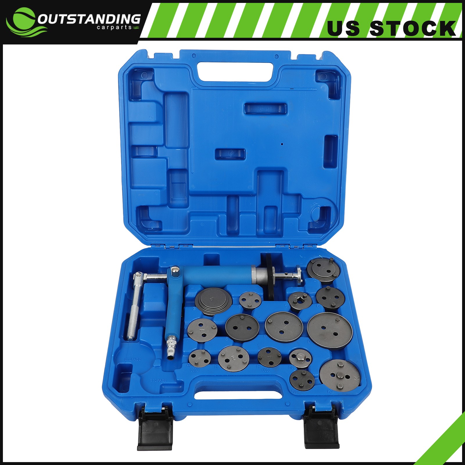 Piston Pad Compressor Wind Back Tool Kit Pneumatic Air Rear Disc Brake Caliper