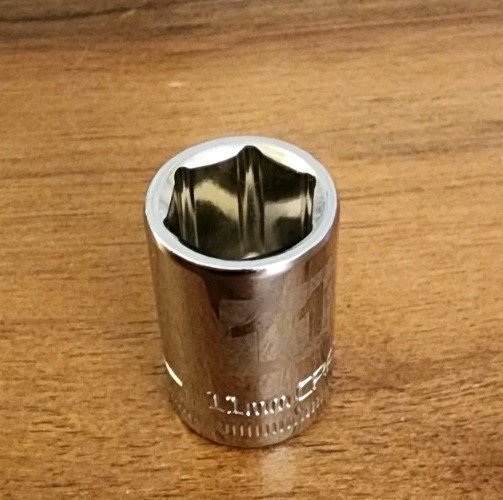 Craftsman 11mm Socket 6 Point 1/4″ Drive Z-AL 34607 Easy Read (Stamped & Etched)