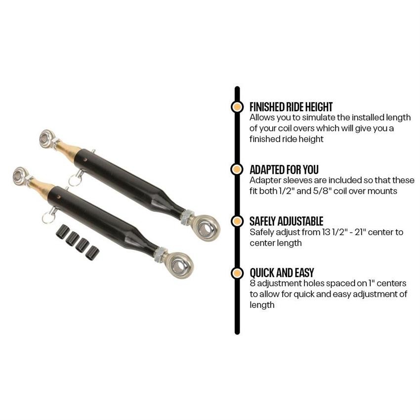 Speedway Motors Hotrod Coilover Shock Fabrication Clearance Mock-up Tool