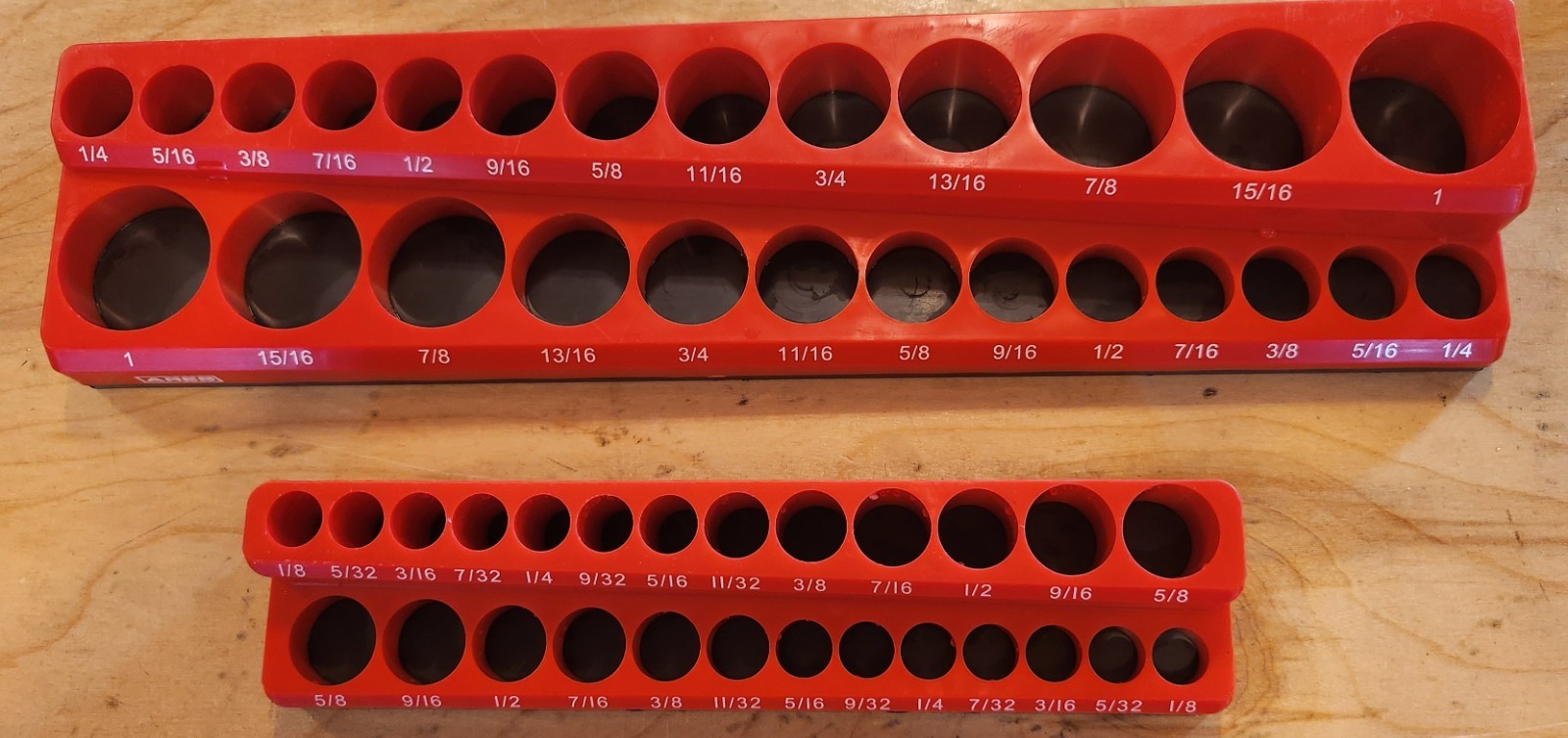 ARES 70232 SAE 1/4″ + 70234 3/8″ SAE Socket Organizer – 2 Pc