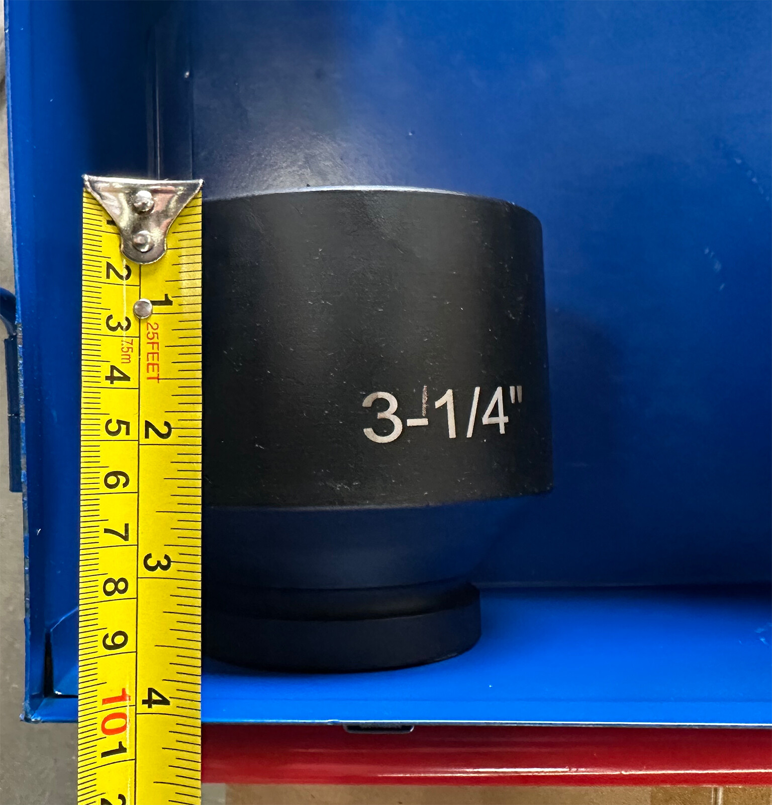 1″ Drive 3-1/4″ SAE Jumbo Deep Impact Socket 6 Point Cr-Mo Machinery HD Socket