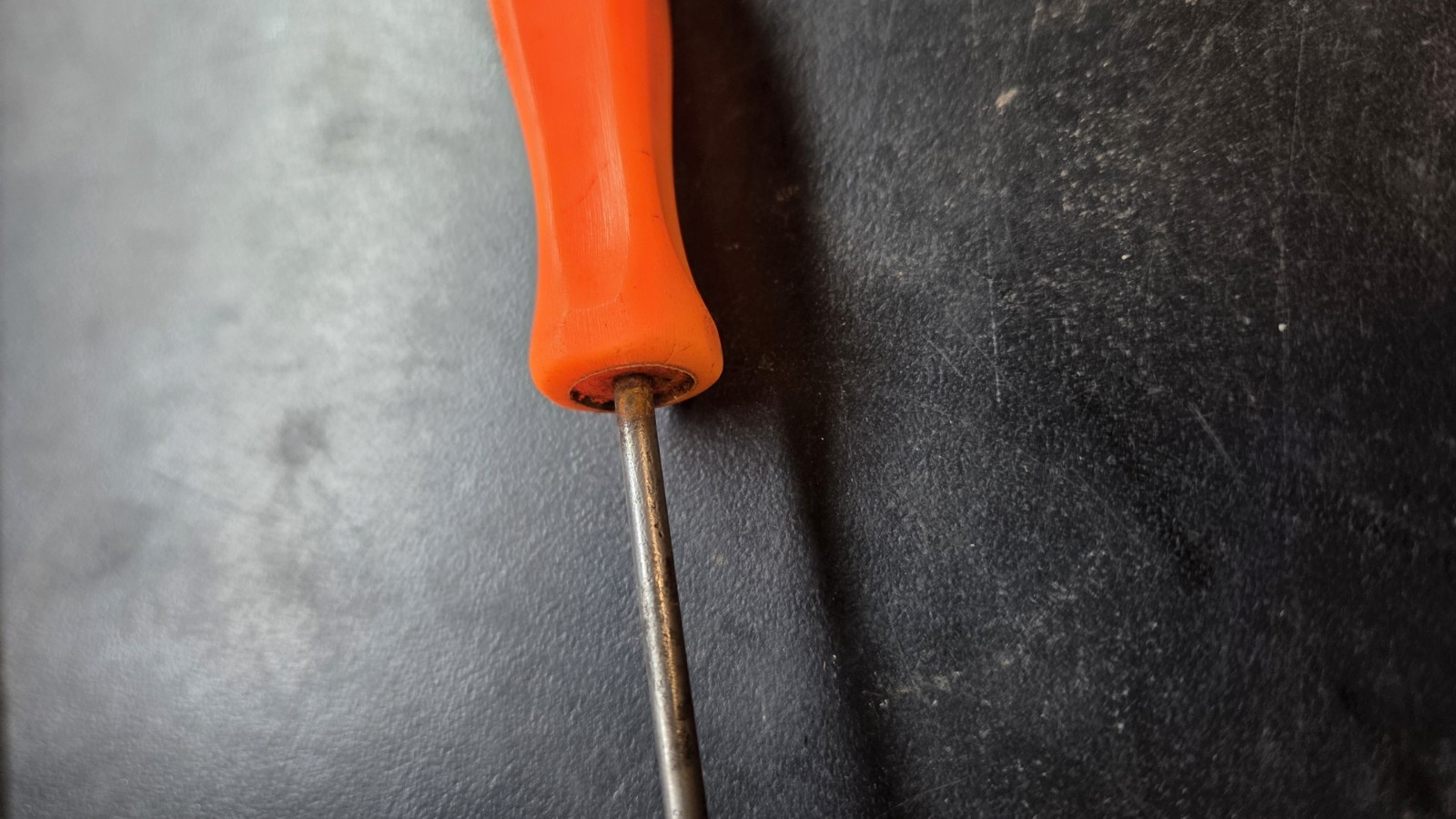 Snap-on Tools 3ASH90A 5.5″ Straight Pick Awl Orange Hard Handle USA And Pouch