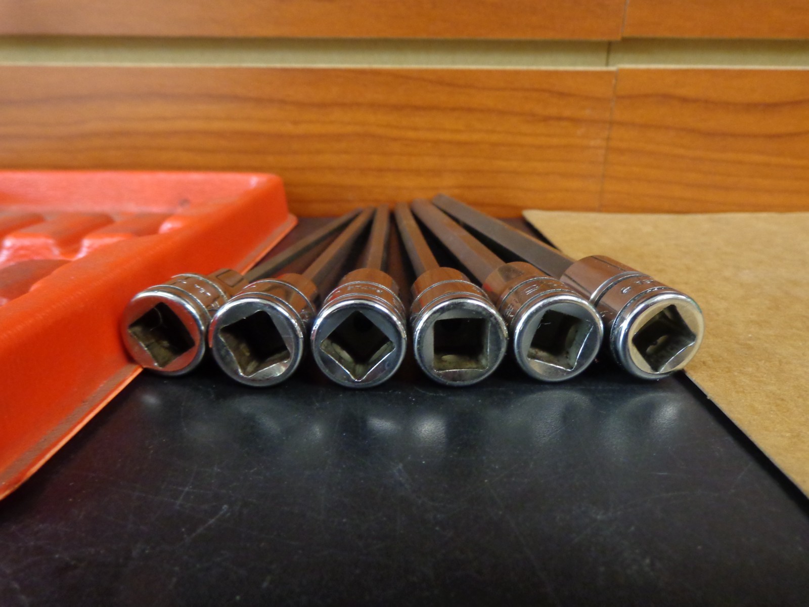 Snap On 6pc 3/8″ Drive SAE Extra Long Hex Allen Socket Set 5/32″-3/8″ 206EFAL