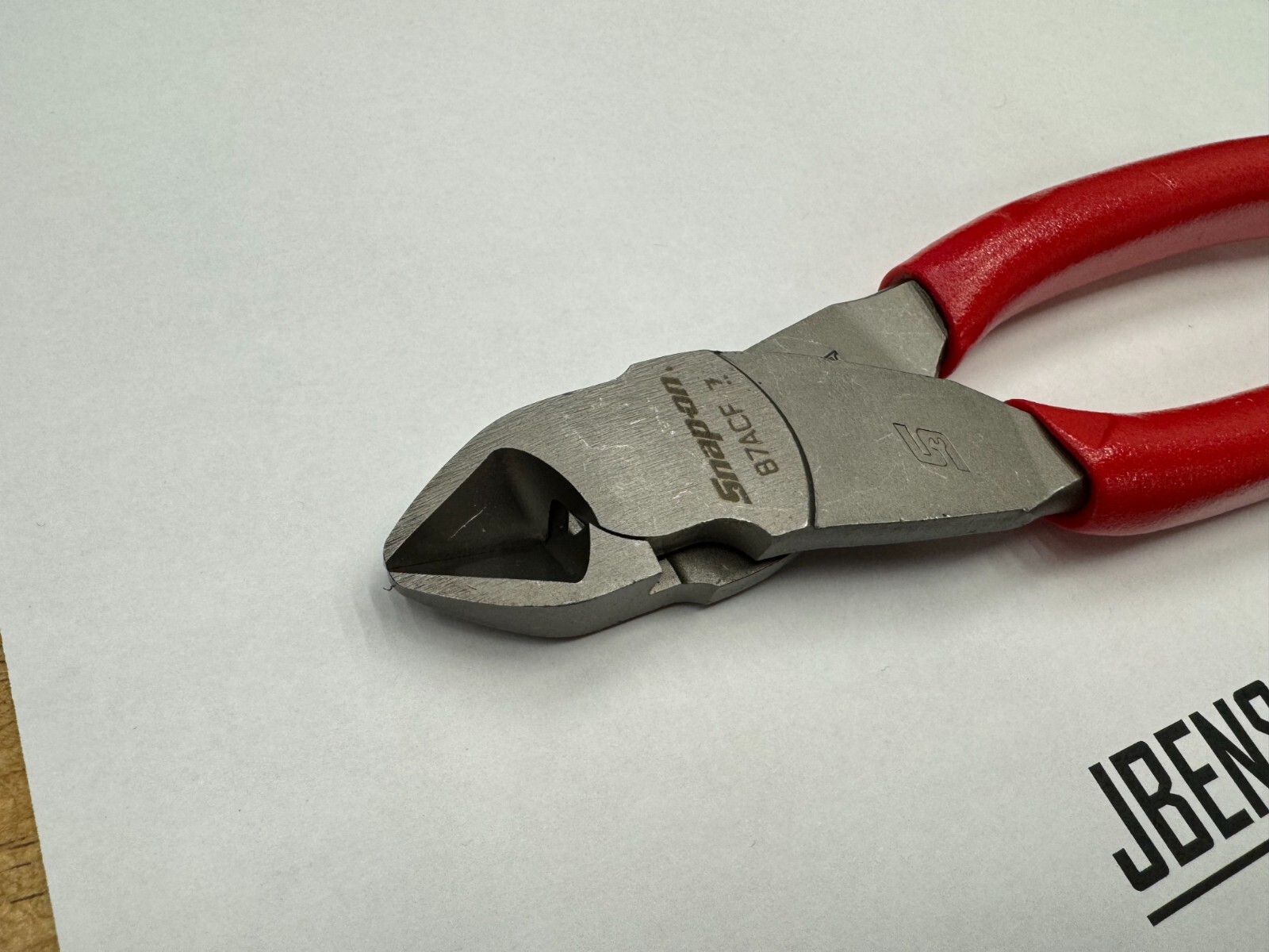 Snap-on Tools USA NEW RED Soft Grip 7″ Diagonal Cutter Pliers 87ACF
