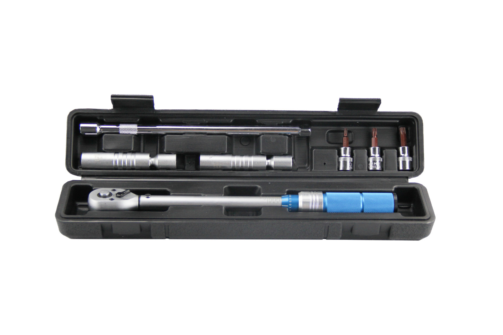 3/8 Inch Drive Click Torque Wrench Set with 14/16mm Magnetic Spark Plug Sockets