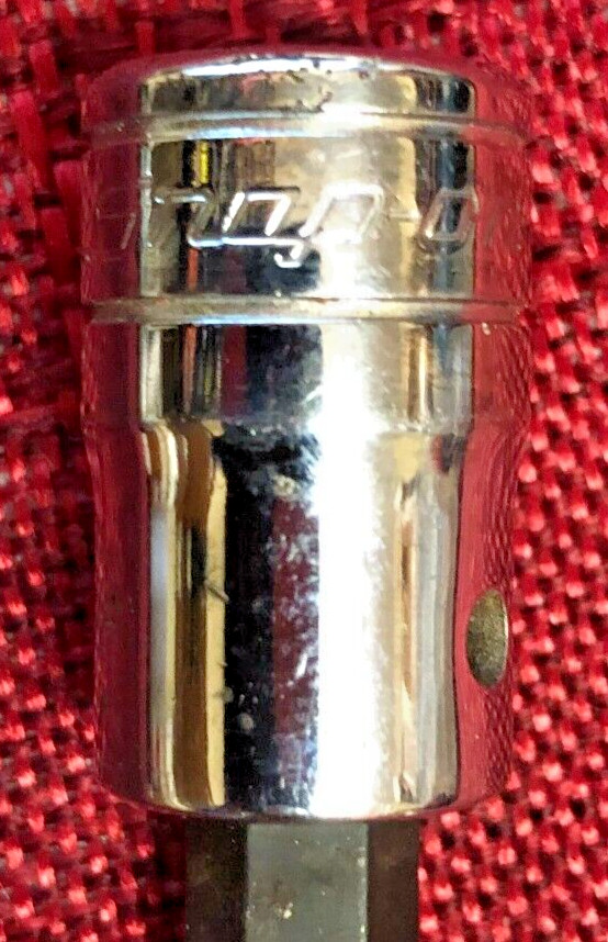 Snap On FA10L SAE 5/16″ Chrome Long Hex Bit Socket 3/8″dr 6″L 1995 USA Good 8/10