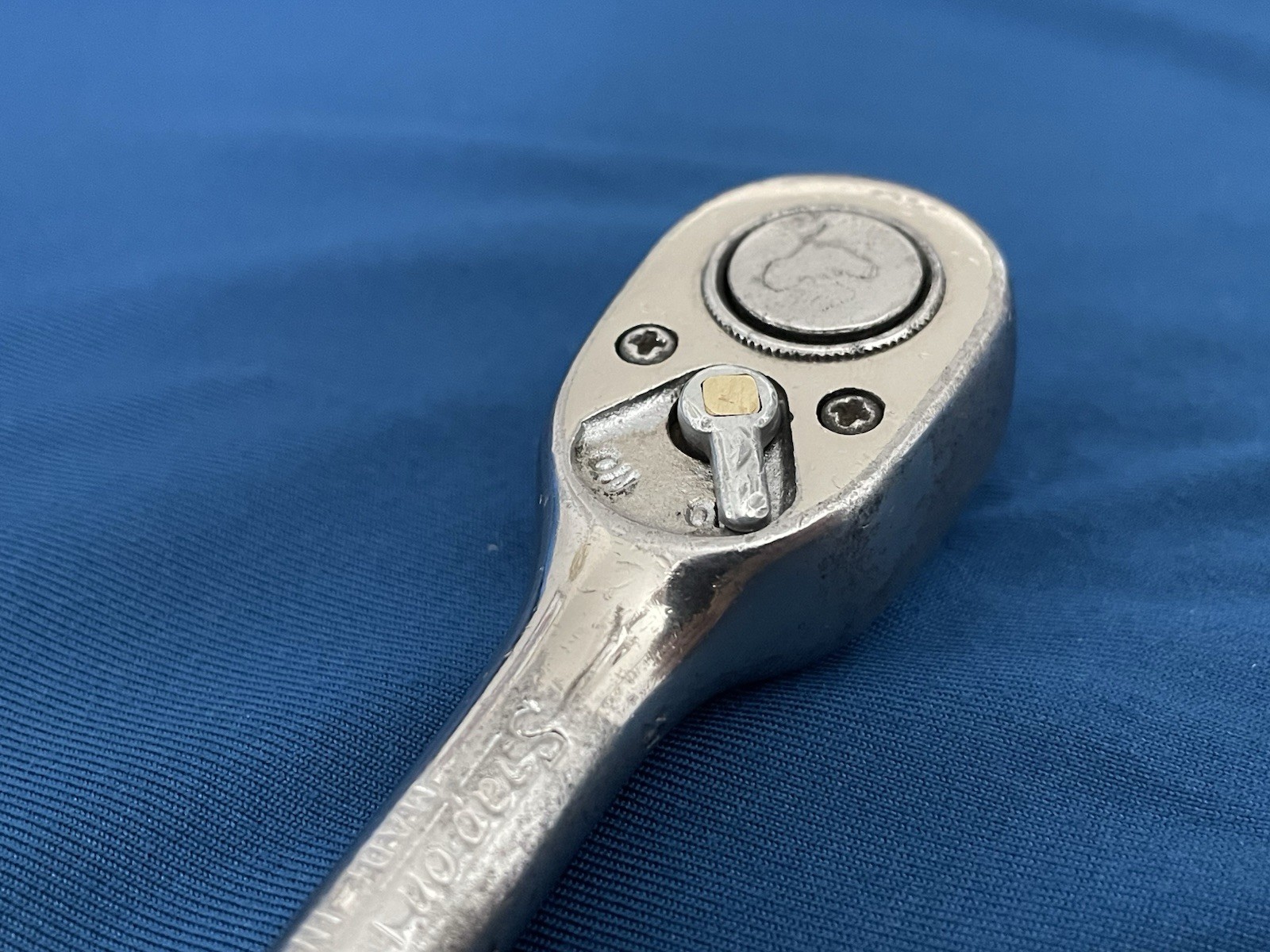 Snap-on Tools 3/8” Drive Ratchet F-70N Ferret USA Vintage / Good Condition