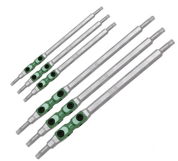 Jonnesway H08W106S 6 Pcs 180 Degree Swivel Star Hex Key with Tamperproof T20-T50
