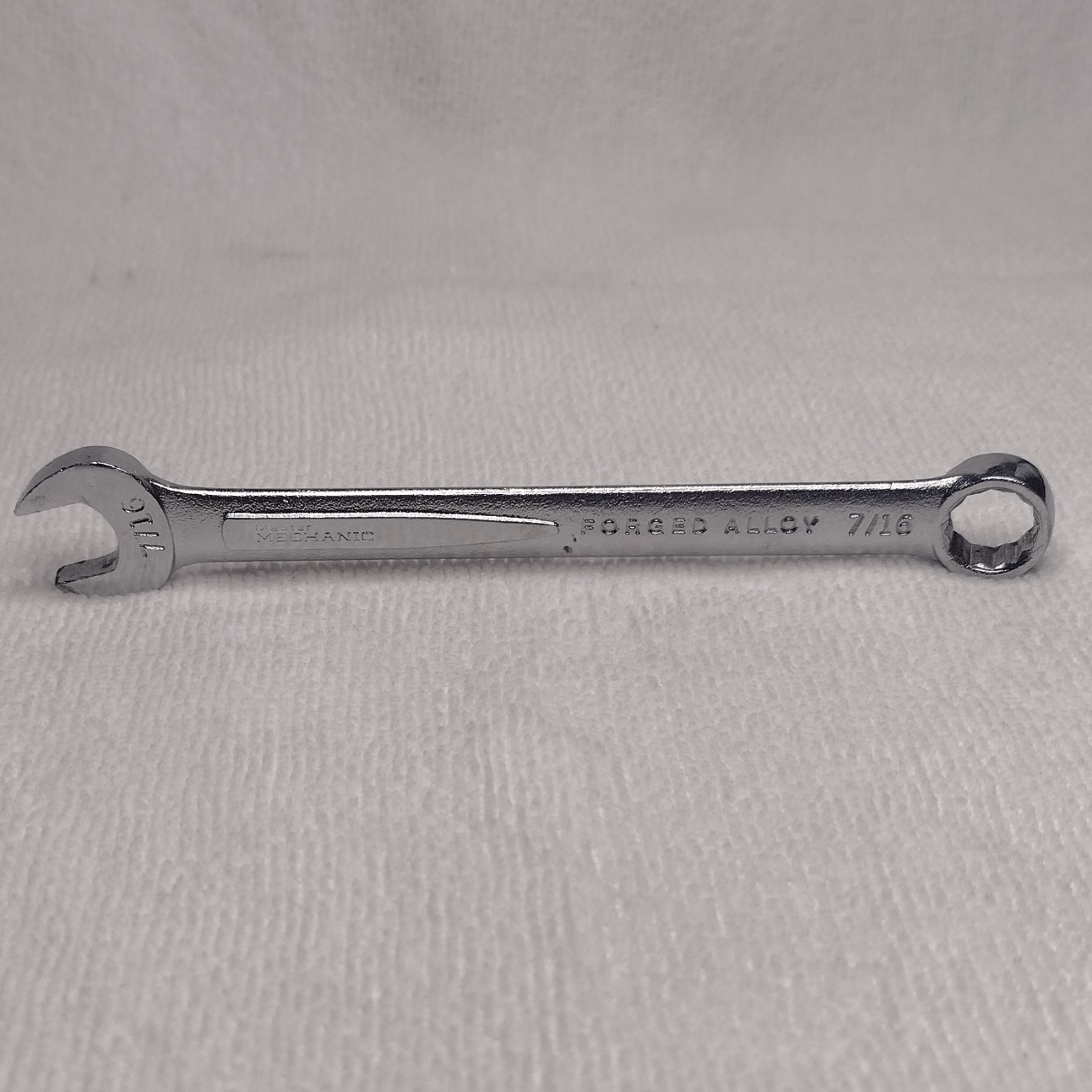 Vintage Master Mechanic T6114 SAE 7/16″ 12Pt Combination Wrench, Made in USA