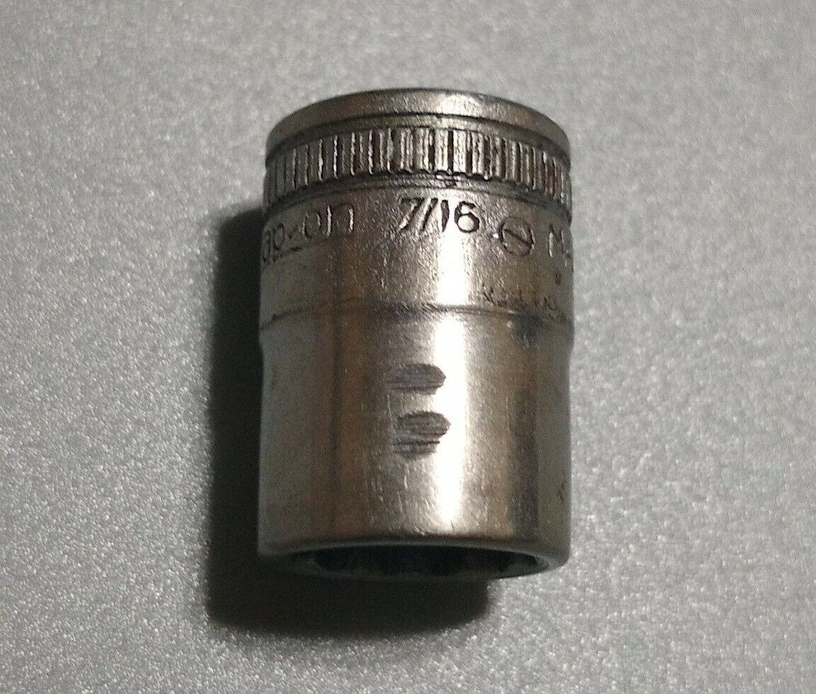 Snap on F-140, 3/8″ Drive, 7/16″ Socket, Shallow, 12 Point