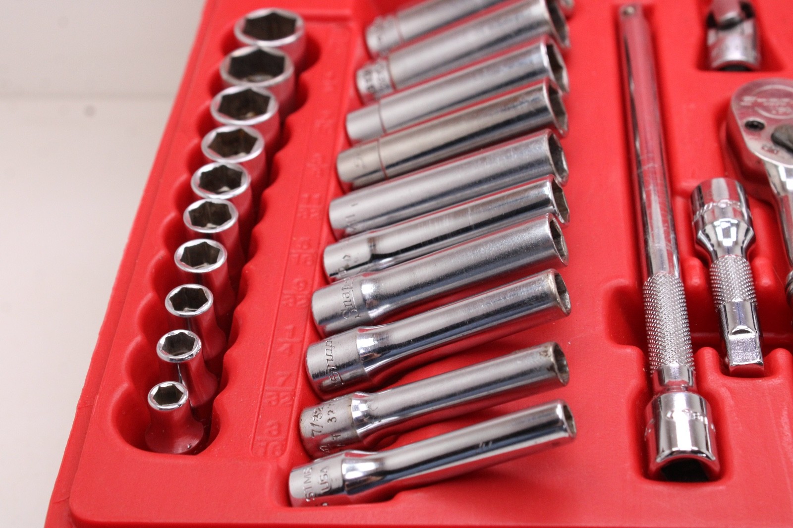 Snap-on 144TMPB 44 Piece 1/4″ Drive 6-Point Metric/ SAE General Service Set USA