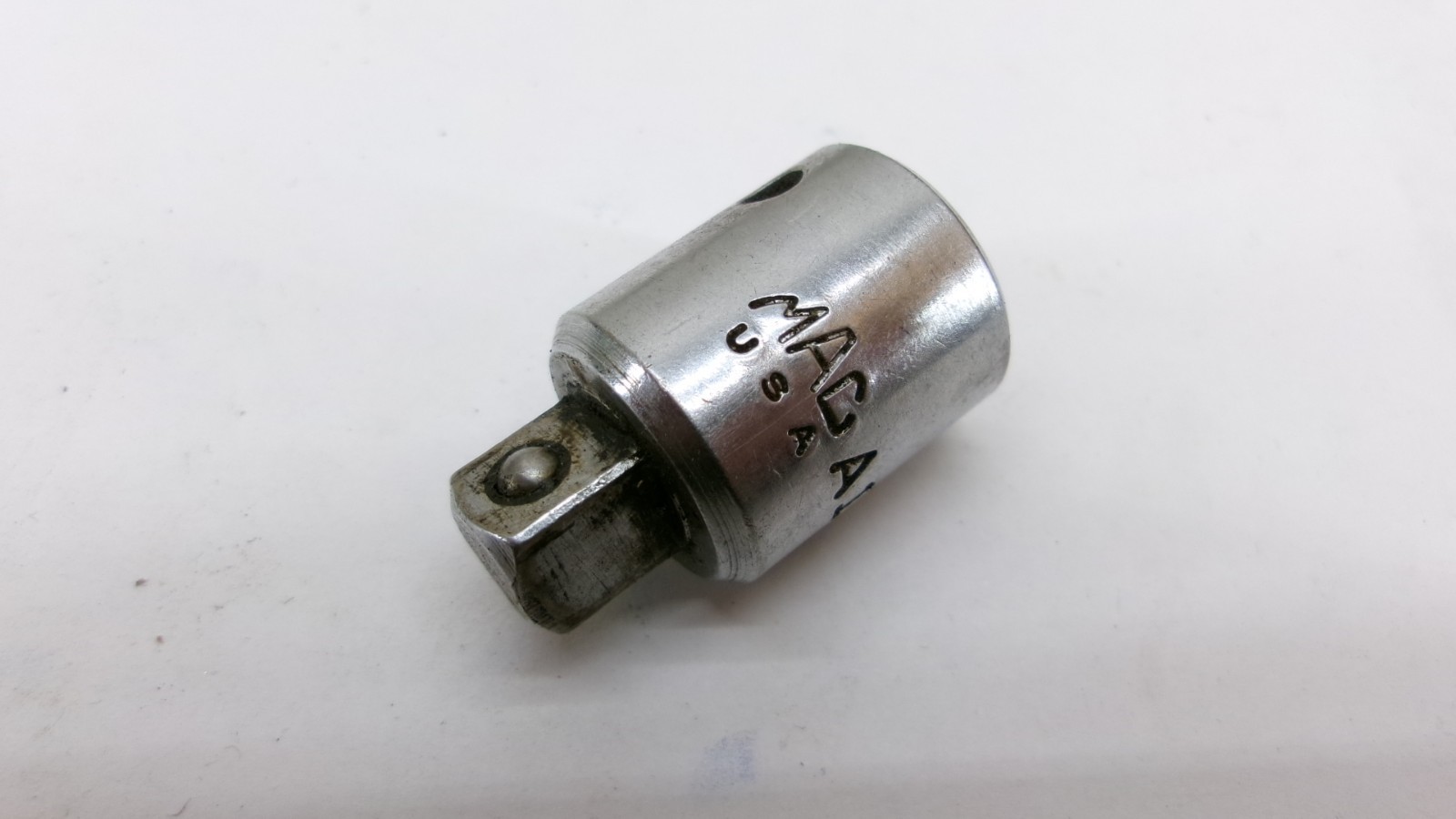 Mac Tools 1/2 to 3/8″MALE Drive Chrome Socket Adaptor A1612 USA Nice!