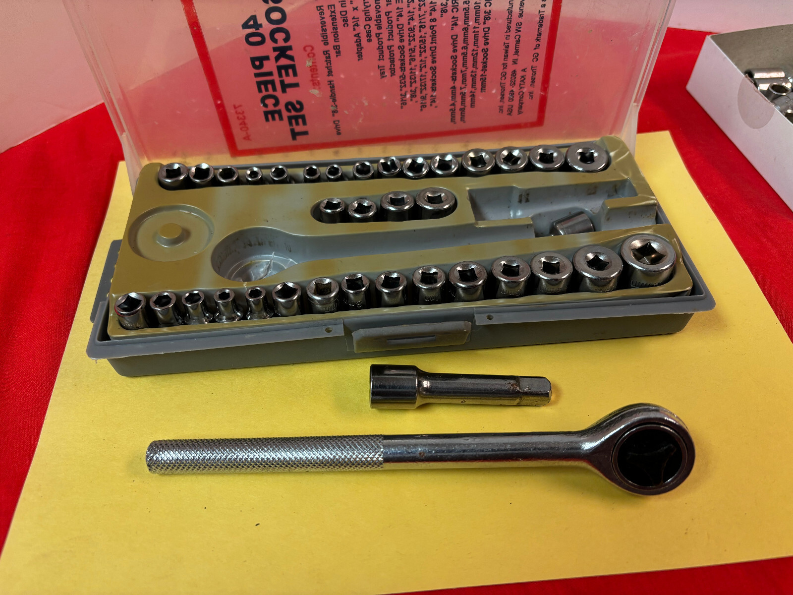 40 Piece Thorsen Socket Set w/Case PLUS 73 Multiple Mfg. Assorted Sockets