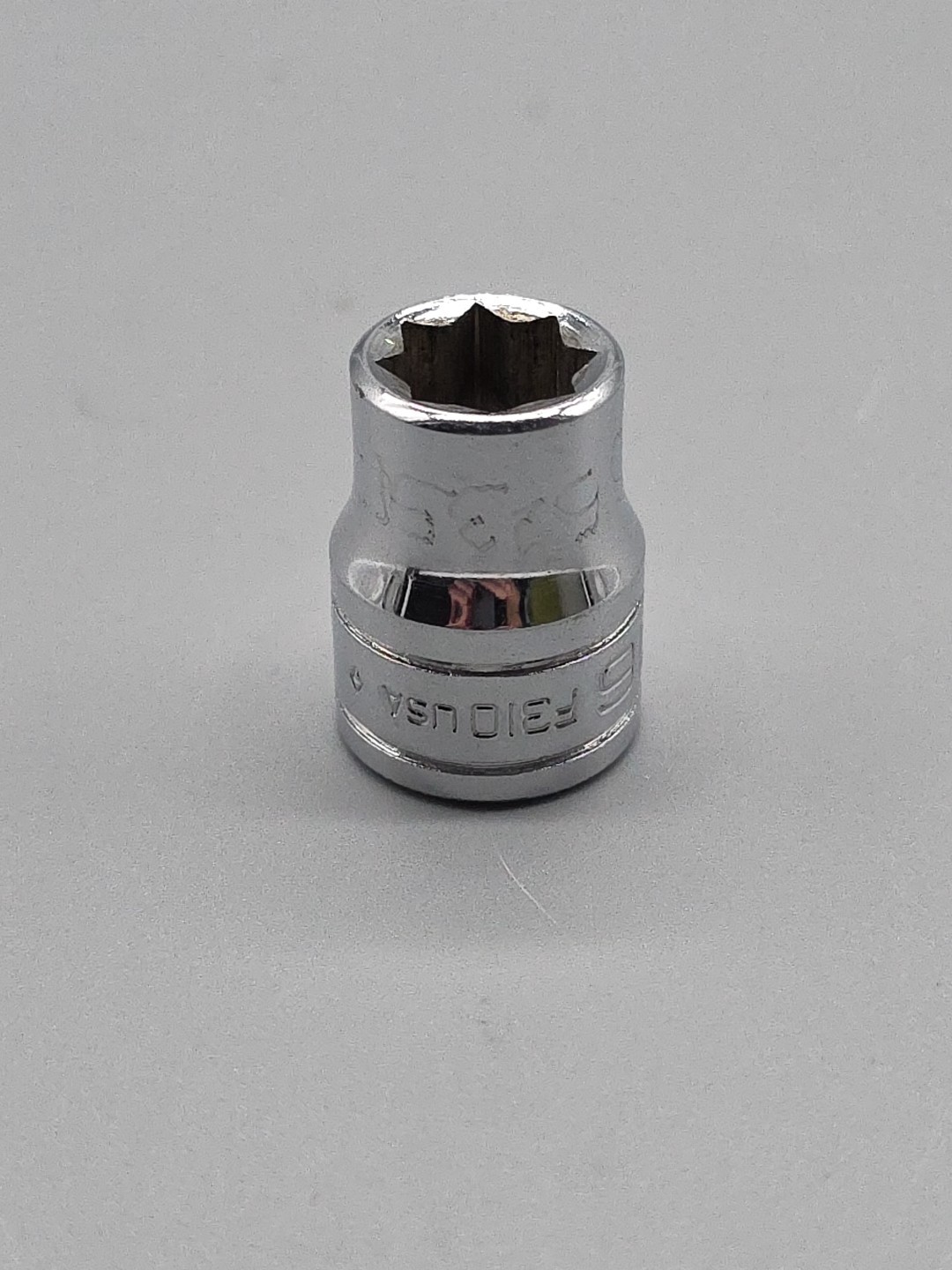 Snap on Tools F310 5/16″ SAE Double Square Shallow Socket 3/8″ Dr Chrome 8pt USA
