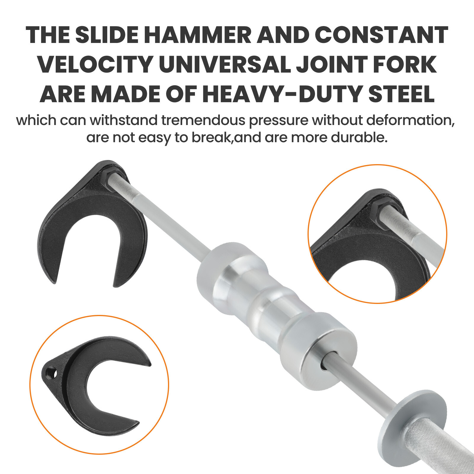 Inner CV Joint Puller Slide Hammer Wheel Drive Axle Half Shaft Removal Tool New