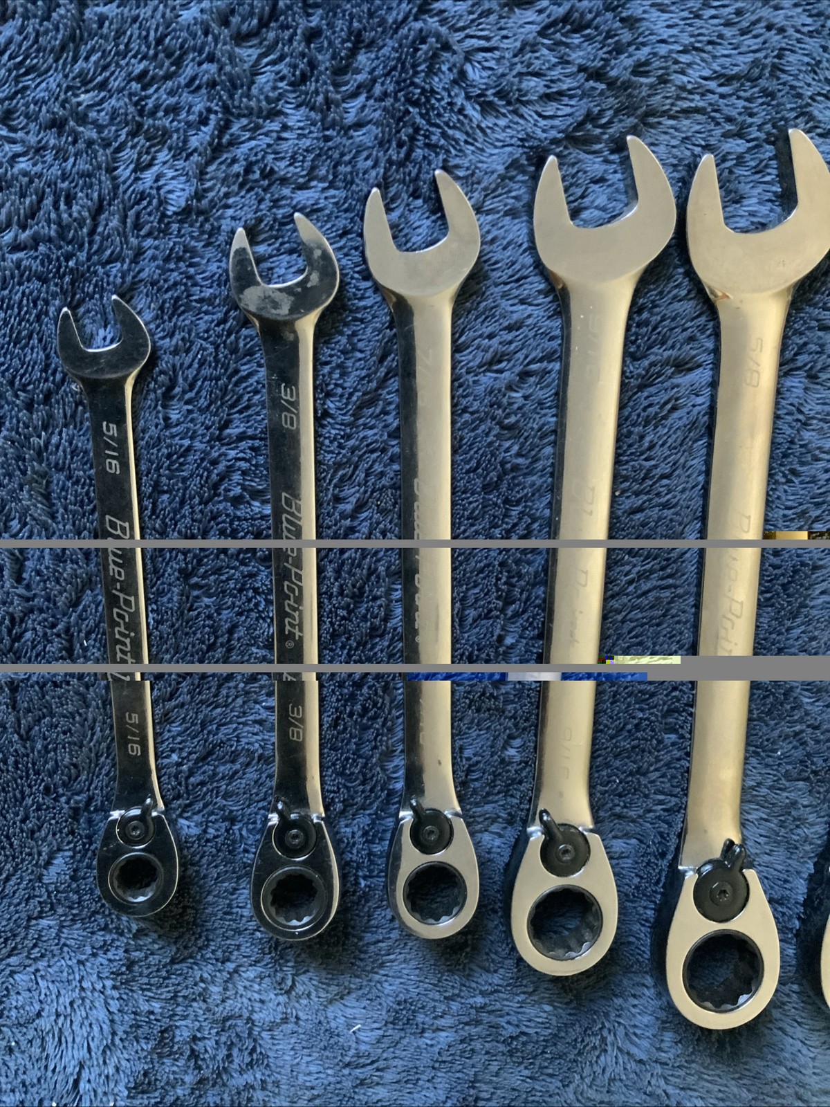 Blue Point Ratcheting Wrench Set, Sae, 6pc….see Pics…bbbb