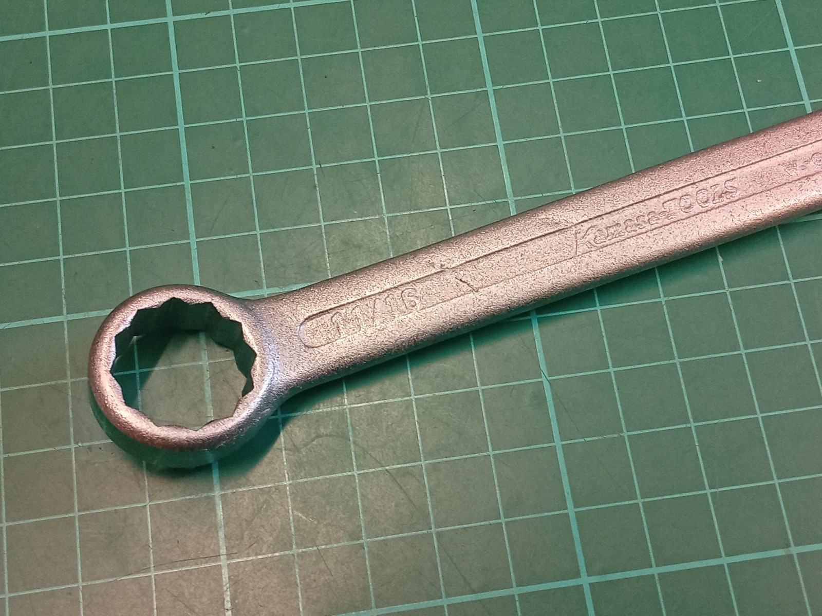 Vintage KAMASA-TOOLS, 11/16″ AF, Chrom-Vanadium, Combination Spanner, W Germany