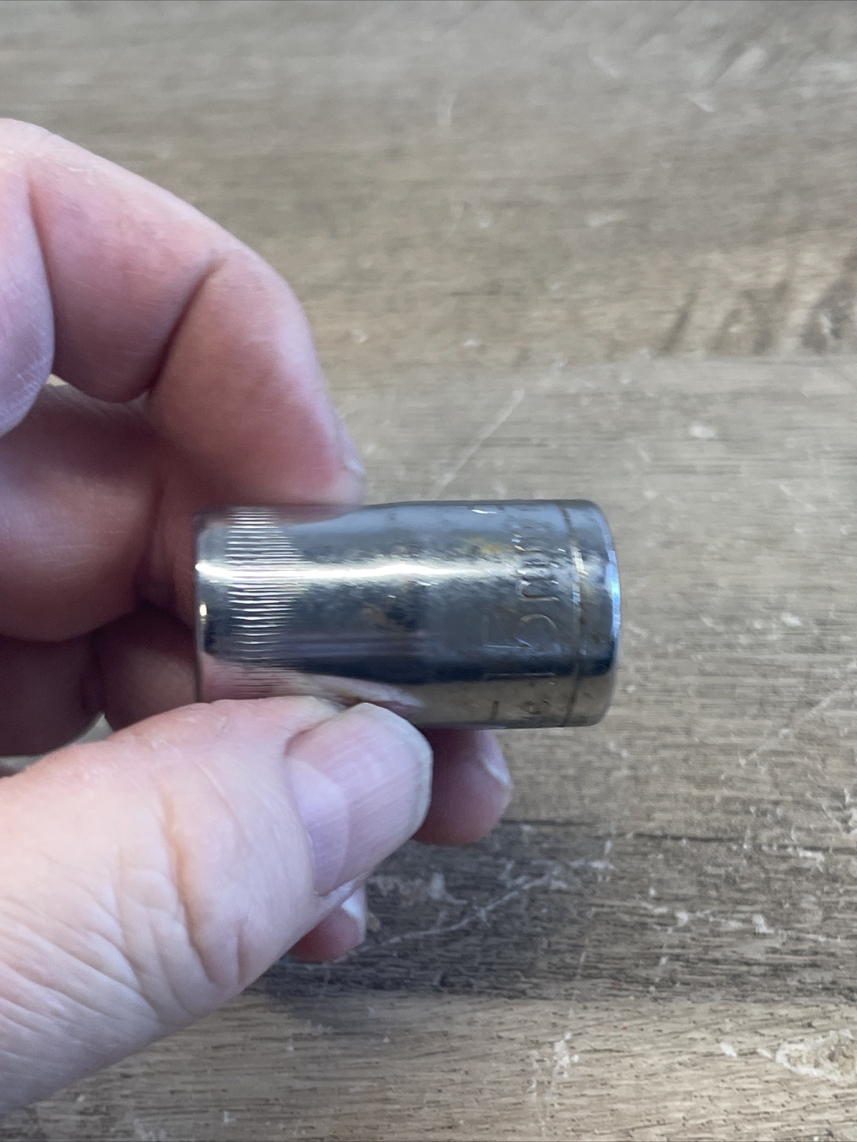 Vintage Craftsman 15MM Socket Top Knurl 44236 USA
