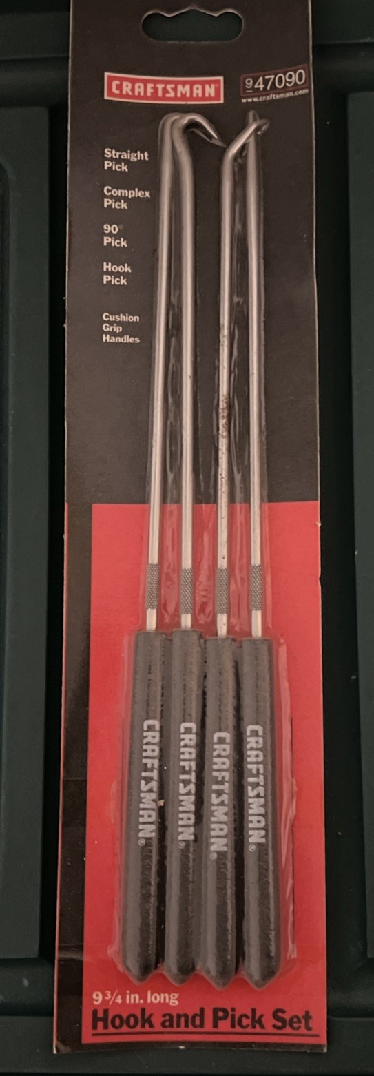 Craftsman Pick and Hook Set w/ cushion grip handles USA, 4 pcs – 9-47090