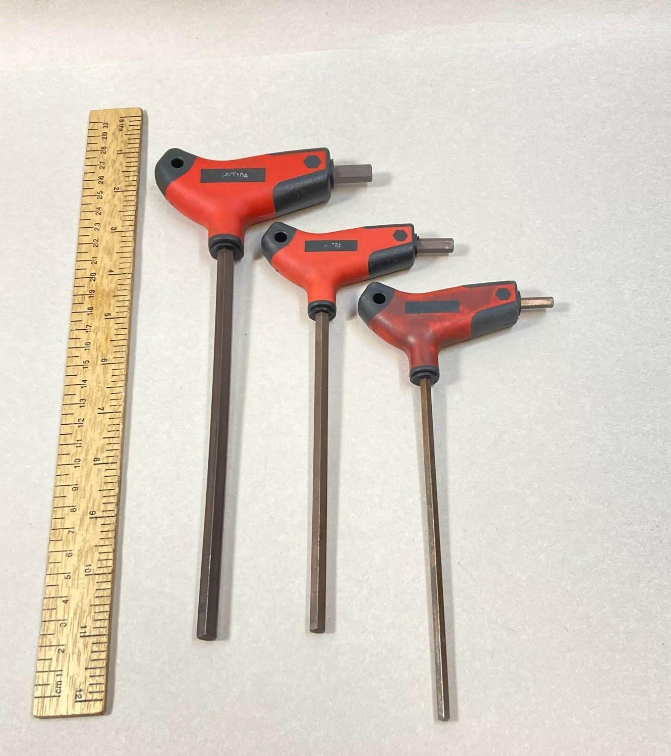 HKT T-Handle Hex Head Allen Wrench Set 3 Pc SAE