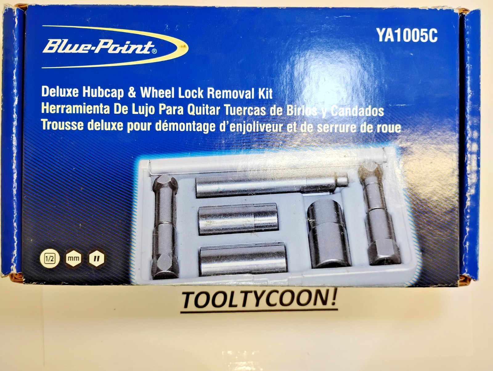 Blue Point TOOLS YA1005 Deluxe Wheel Lock and Hub Cap Removal Set