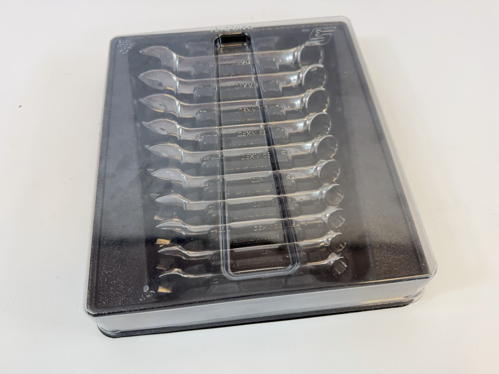 NEW Snap On OEXM710B 10 Piece 10-19mm 12-pt Flank Drive Combo Wrench Set