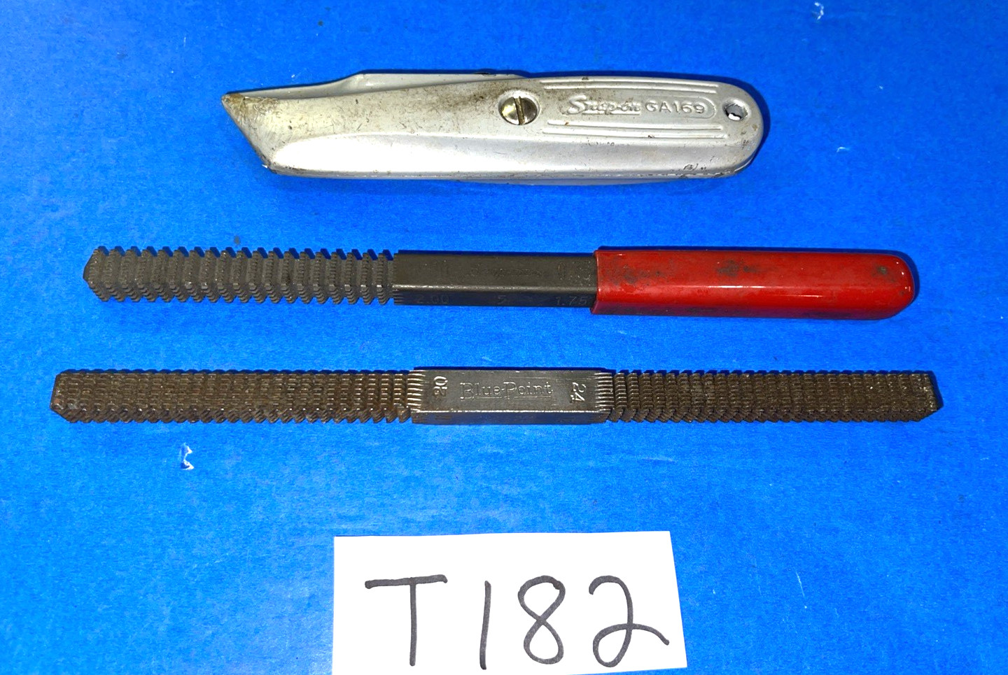 SNAP ON TOOLS 3 PIECE THREAD RESTORER FILES & UTILITY KNIFE