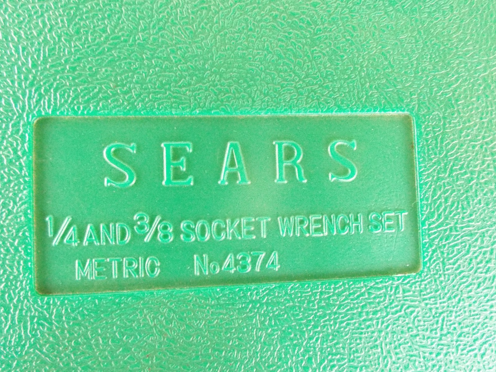Vintage SEARS 9-4374 Metric Socket/Wrench 22 Pc Set 1/4,3/8 Dr Sears Tools Japan
