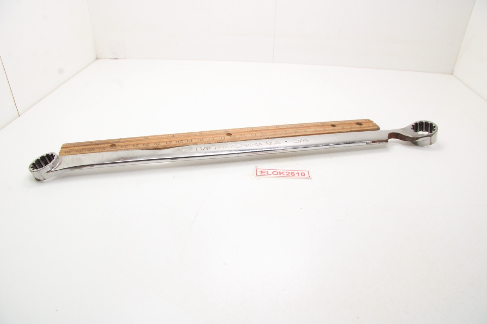 Snap-on XDES2224A 11/16″x 3/4″ SAE Spline Chrome Offset Box Wrench USA Modified