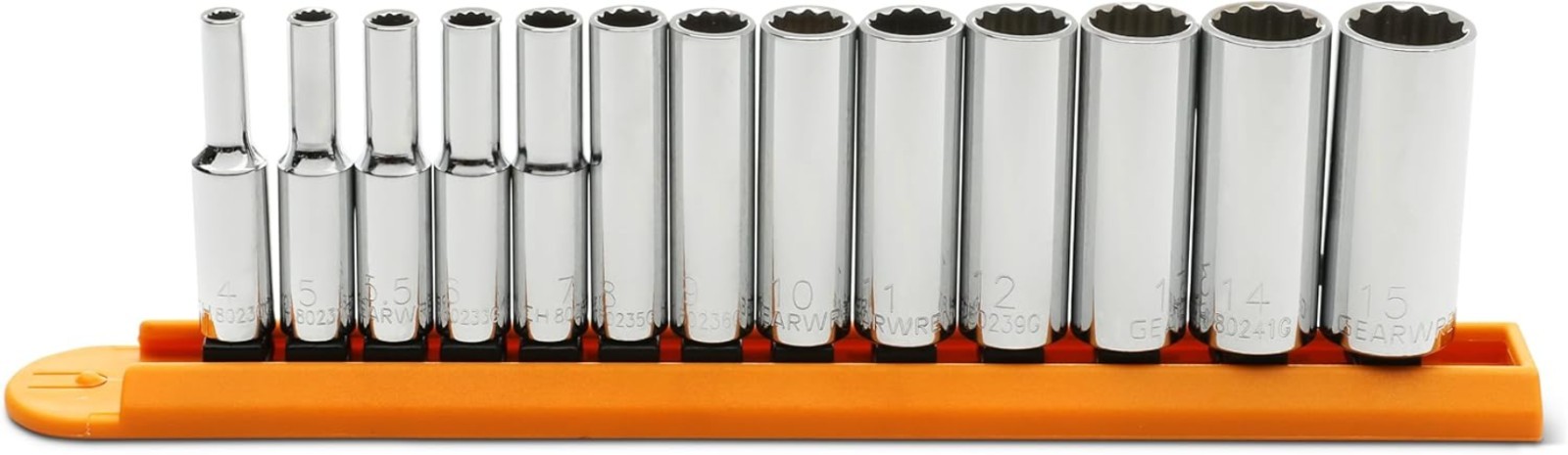 13 Pc. 1/4″ Drive 12 Pt. Deep Socket Set, Metric –