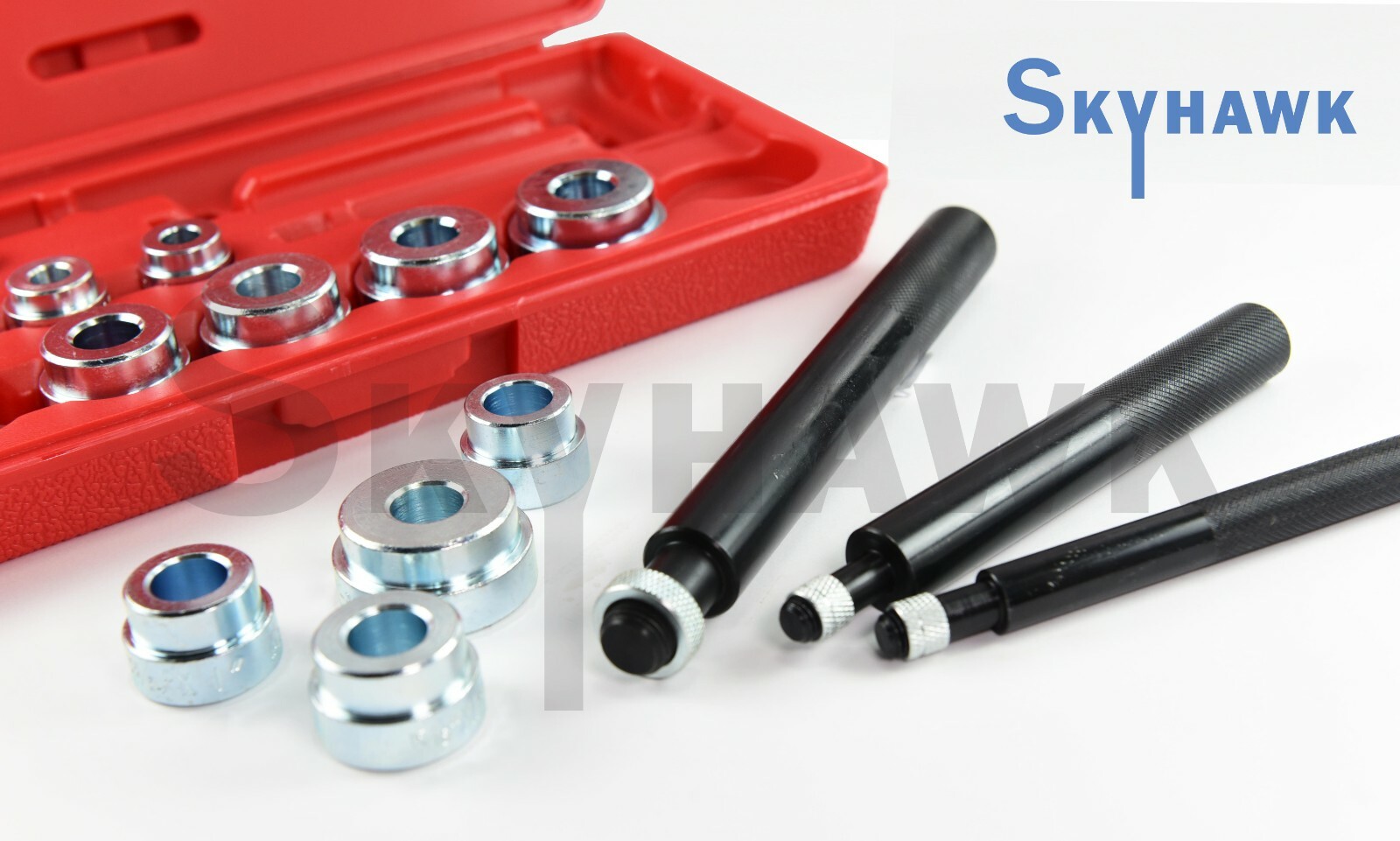 Bearing Race & Bushing Collar Seal Driver Tool Kit w/ 3/8″~1-3/8″ Adapters