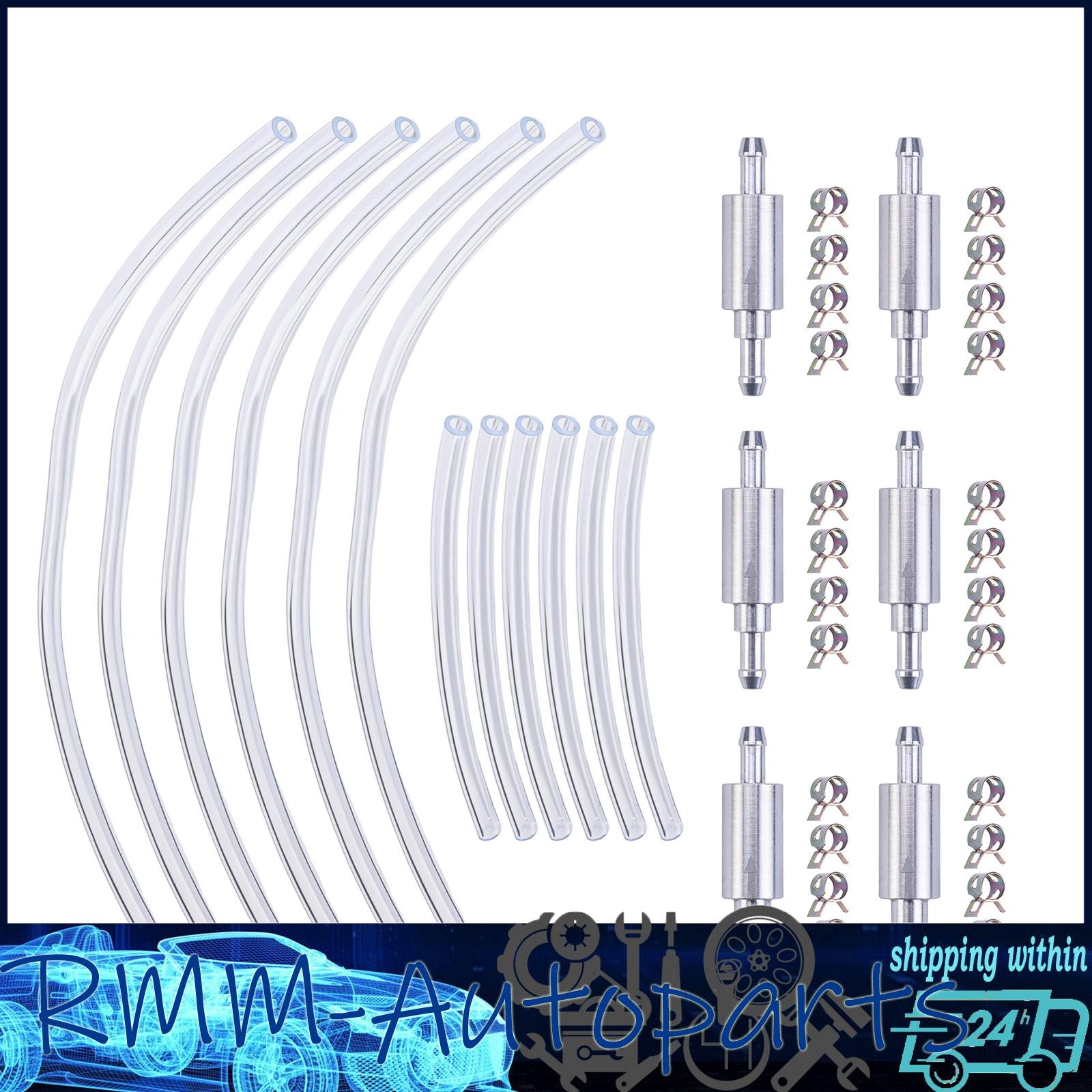 6Pcs Brake Bleeder Hose One Way Check Valve Tube Bleeding Tool Kit