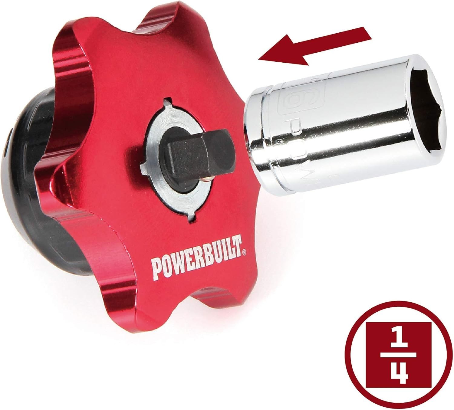1/4-Inch Drive Finger Ratchet Dual-Sided Compact Lightweight Aluminum Reversible