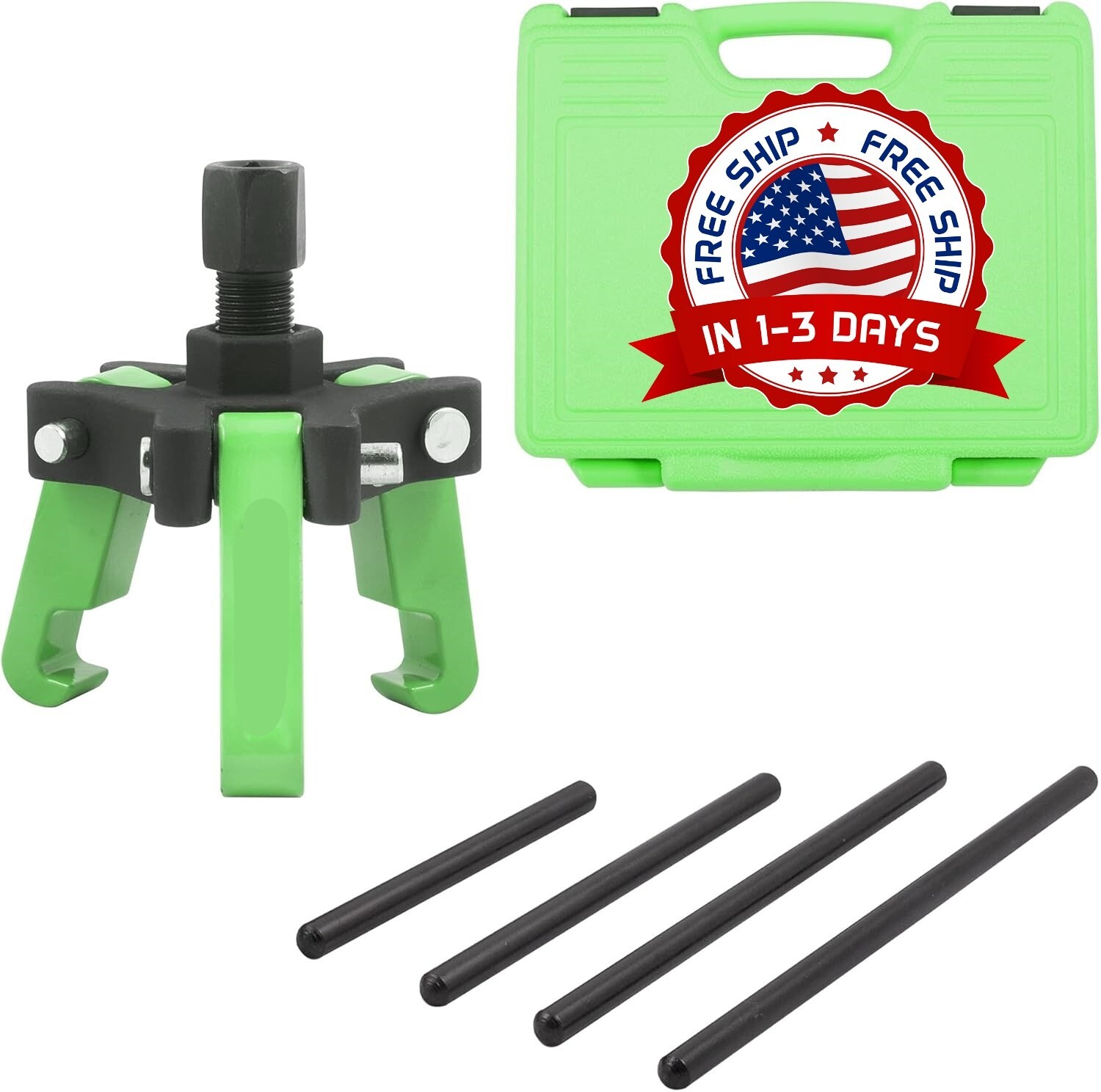 Juego de extractor/instalador de equilibrador armónico, extractor de 3 mordazas