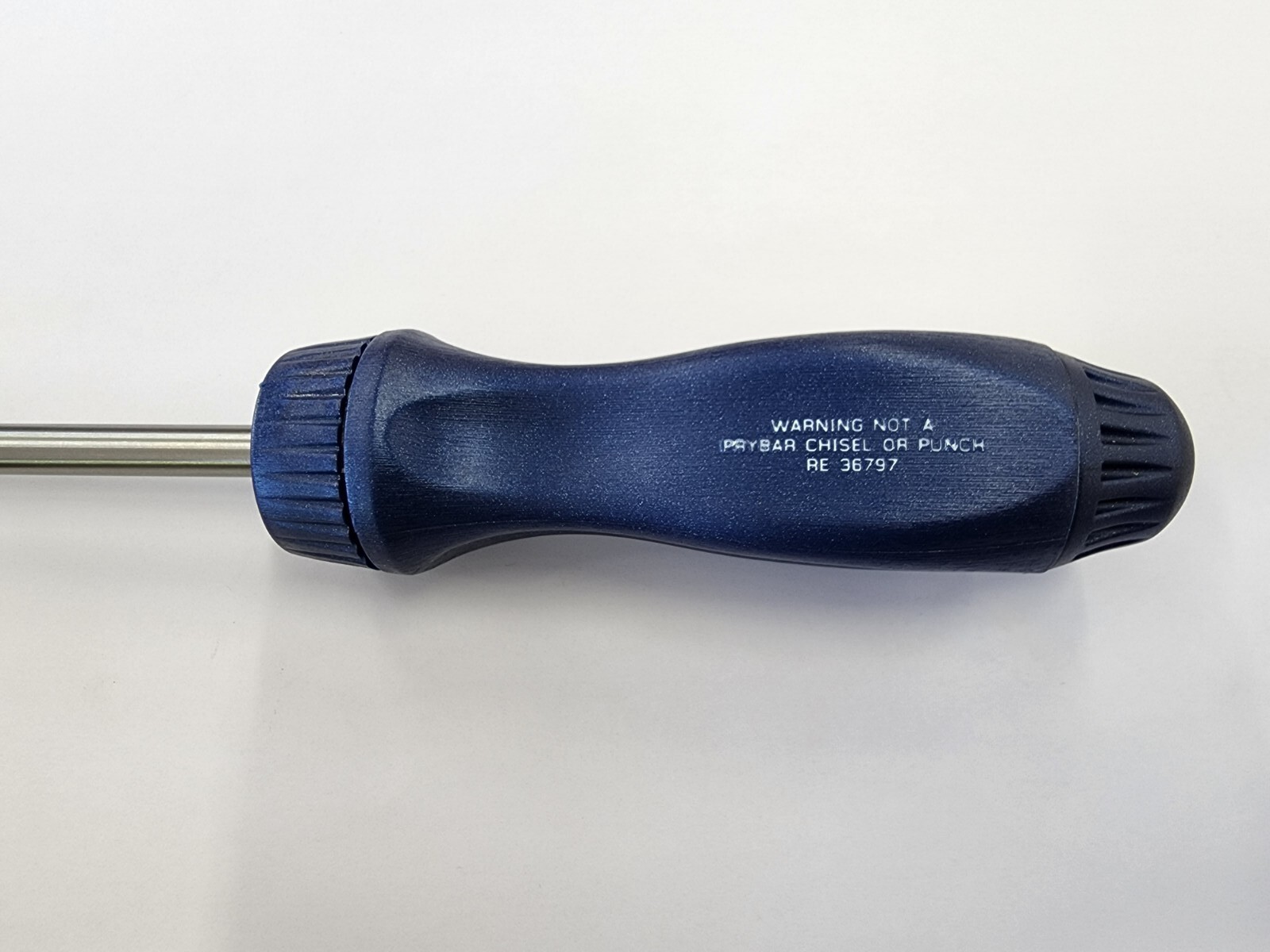 Snap-on Tools NEW POWER BLUE Hard Grip 8″ Shaft Ratcheting Screwdriver SSDMR8AMB