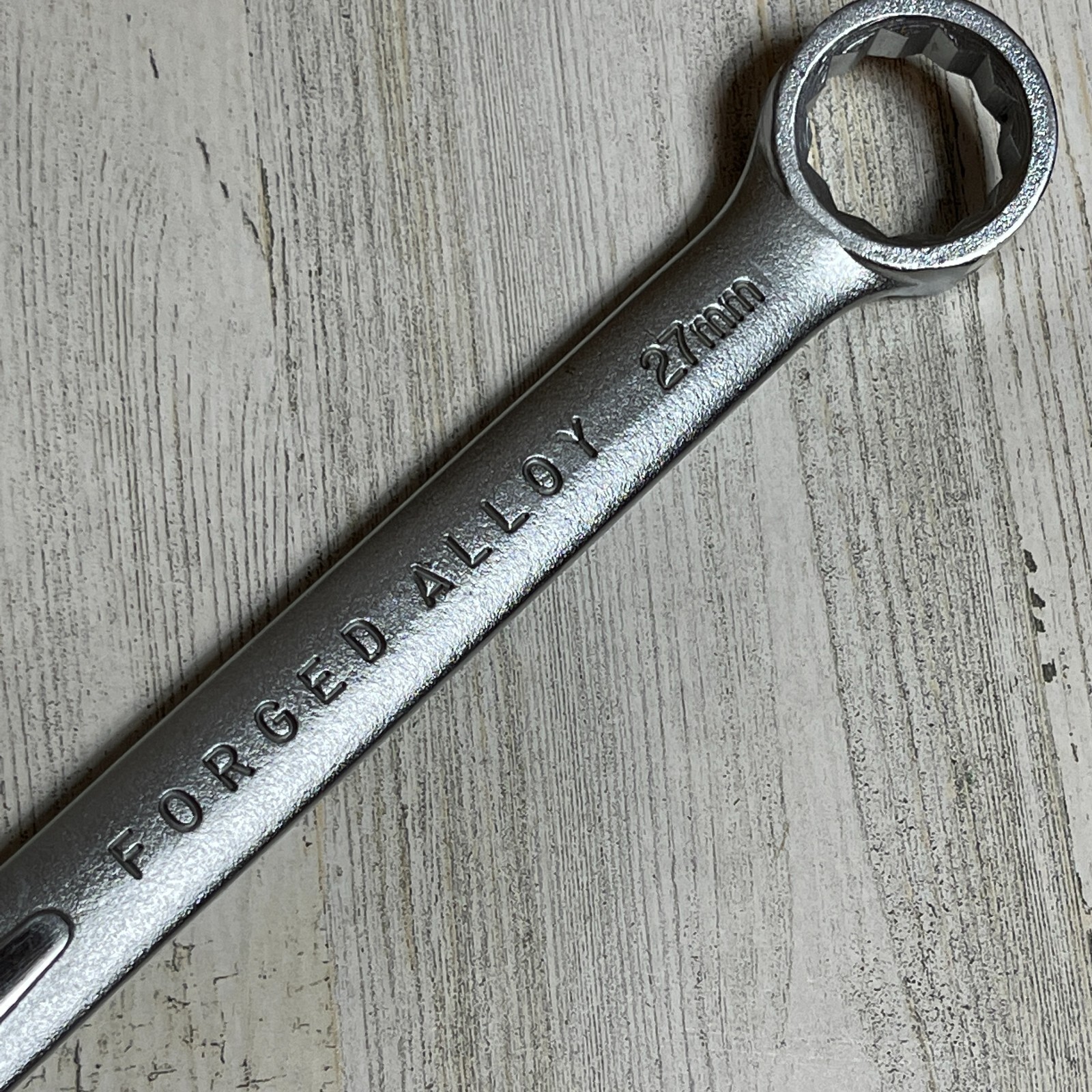 VINTAGE EASCO 27MM COMBINATION WRENCH 63627 CLASSIC HAND TOOL FORGED ALLOY