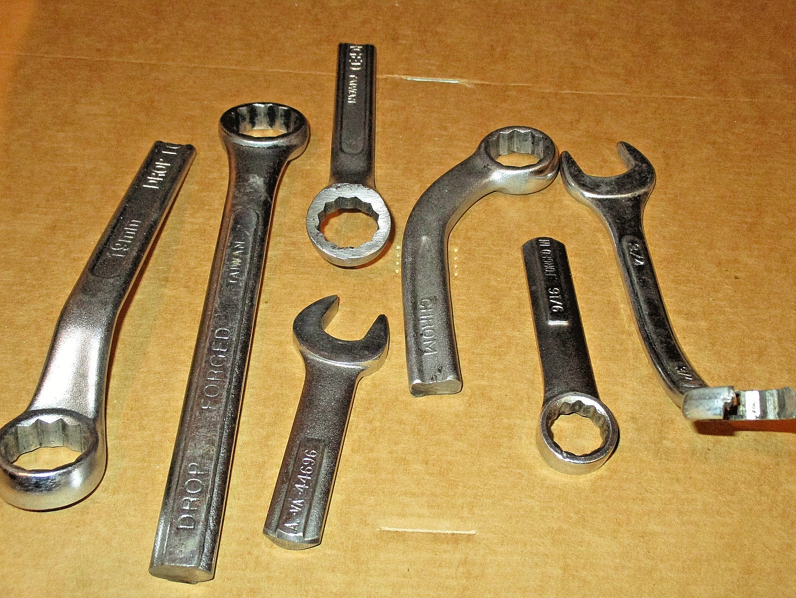 Special Cut short 12 point & open end Wrench’s (for hard to reach places) QTY. 7