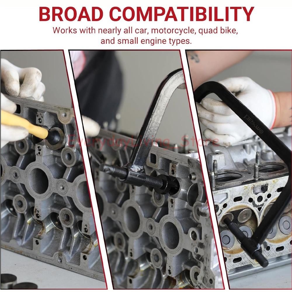 Valve Spring Compressor Set, 12PCS Clamp Removal Tool with…