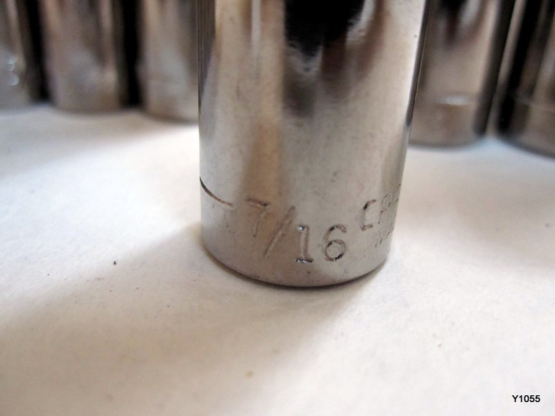 CRAFTSMAN lot of 10 SAE sockets see description