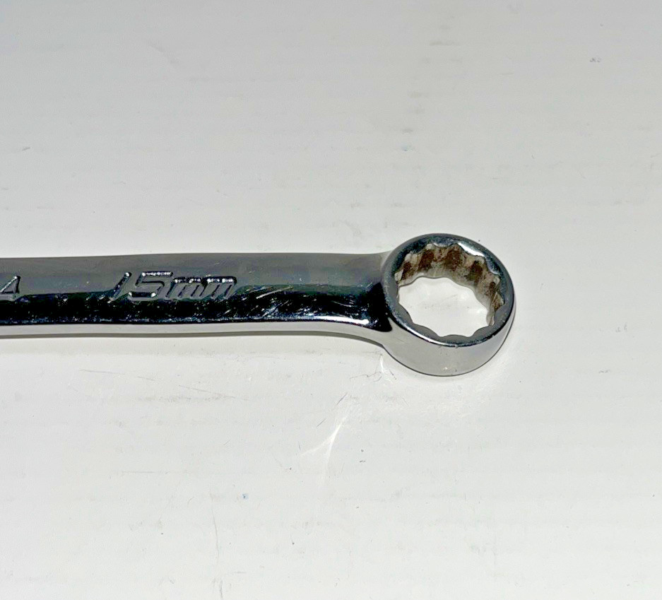 Snap – on Tools 15 mm Flank Drive Plus 12 Point Combination Wrench SOEXM15 USA