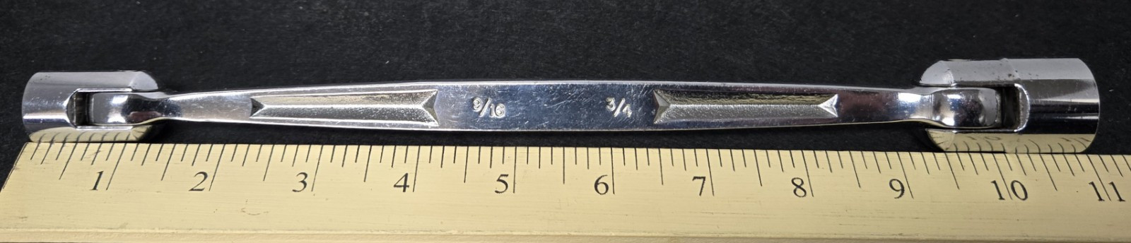 Snap-on (Unmarked) FH1824 USA 9/16 & 3/4″ Flex Head Wrench Excellent Condition